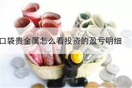 口袋贵金属怎么看投资的盈亏明细