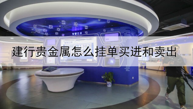 建行贵金属怎么挂单买进和卖出