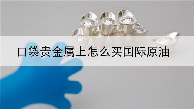 口袋贵金属上怎么买国际原油