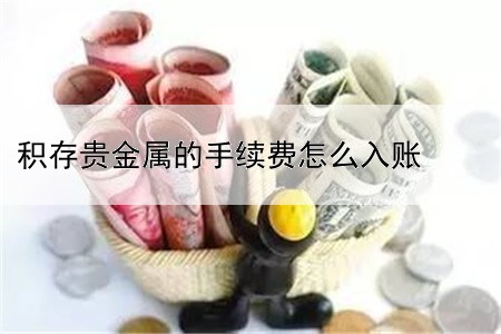 积存贵金属的手续费怎么入账